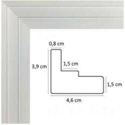 Caisse Américaine Blanche bord droit