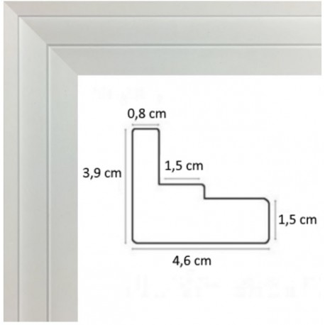 Caisse Américaine Blanche bord droit