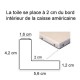 Caisse Américaine en L Noir Filet Or