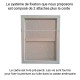 Caisse Américaine en L Blanchie