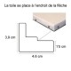 Caisse Américaine Cérusée Blanchie bord droit